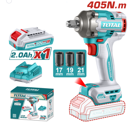 Аккумуляторный гайковерт TOTAL TIWLI20455 0
