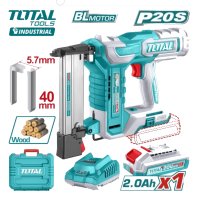 Аккумуляторный степлер-гвоздезабиватель TOTAL TCSNLI6008