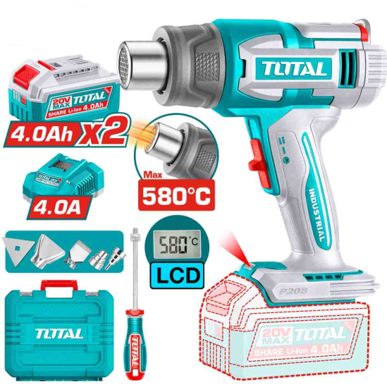 Аккумуляторный строительный фен TOTAL TBLI20582 0