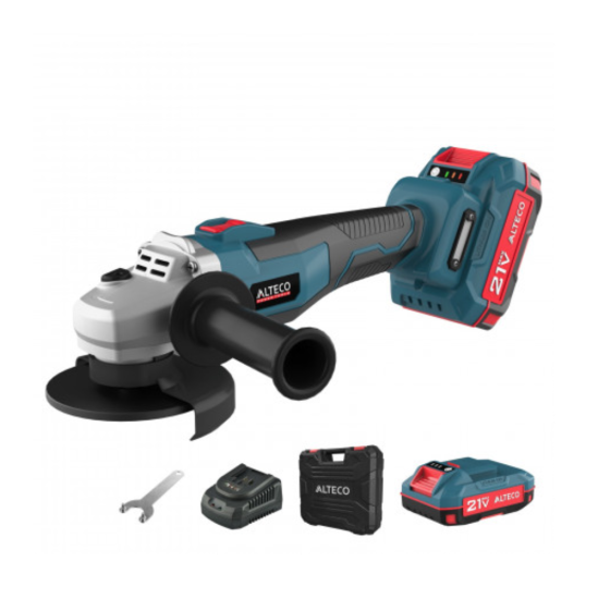 Бесщёточная аккумуляторная угловая шлифмашина ALTECO CAGB 18-125 Li BL X2 