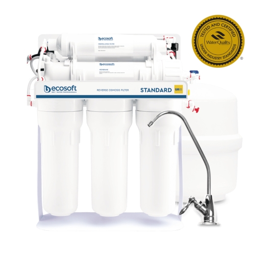 Водоочиститель бытовой обратноосмотический Ecoline Premium Ecsoft Standart 