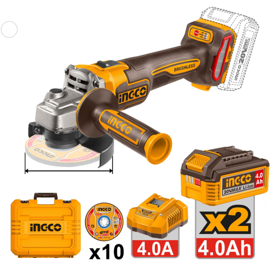 Аккумуляторная угловая шлифмашина INGCO CAGLI271532 0