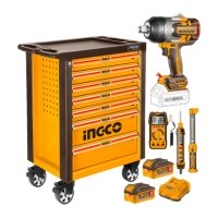 Инструментальная тележка с набором инструментов INGCO HTCS282962