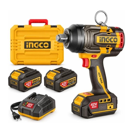 Аккумуляторный ударный гайковерт INGCO CIWLI421362