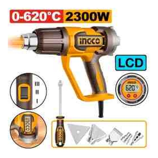 Строительный фен INGCO HG230058 2300 Вт