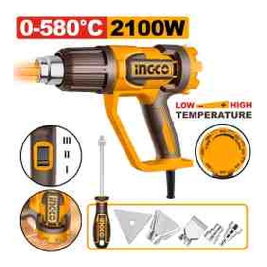 Строительный фен INGCO HG210065 2100 Вт