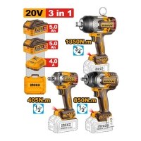Набор аккумуляторных гайковёртов INGCO COSLI260788 20 В 3 шт