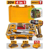 Набор аккумуляторных инструментов INGCO HLL260467