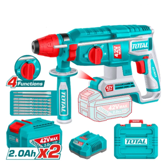 Аккумуляторный перфоратор TOTAL TRHLI422682 42В 0