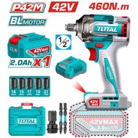 Аккумуляторный гайковерт TOTAL TIWLI42461 42В