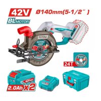 Аккумуляторная циркулярная пила TOTAL TSLI4214012 42В