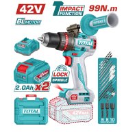 Аккумуляторный шуруповерт TOTAL TIDLI429982 42В